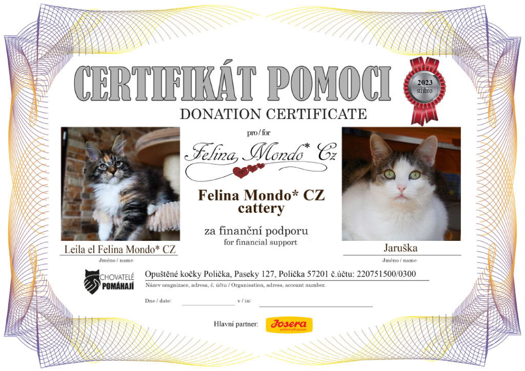 Leila el Felina Mondo* CZ – Jaruška